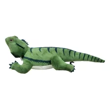 Iguana Pelúcia Verde Comprimento 44 Cm Lavável Antialérgico