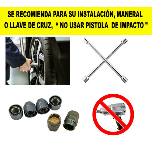 Birlos  De Seguridad  Subaru Forester  Doble Llave Foto 4