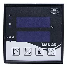 Controlador De Tempo E Temperatura Sms-25 90-240v Pt-100