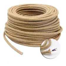 Cable Textil Arpillera Yute Hasta 300w X 10 Mts Full