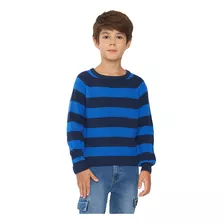 Sweater Niño Kids Rayado Azul Corona