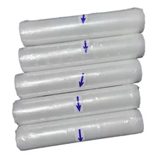 5 Rollos Bolsa Gofrado De 28 Cm X 5 Mtrs. Sellado Al Vacío