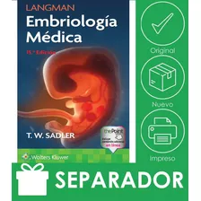 Embriología Medica, De Sadler. Serie Medicina Editorial Wolters Kluwer, Tapa Blanda, Edición 15 En Español, 2023