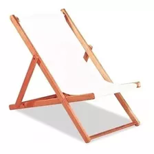 Reposera De Madera Eucaplitus Lona Plegable Ideal Para Jardin Patio Pileta Playa Lona Extraible Y Lavable