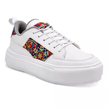 Tenis Urbano Dama Mora Tierra 216muzha Huichol *124-690 T3