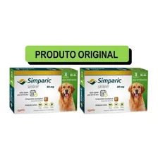 Simparic 80mg Para Cães De 20kg Até 40kg - 3 Comp. Combo 2cx