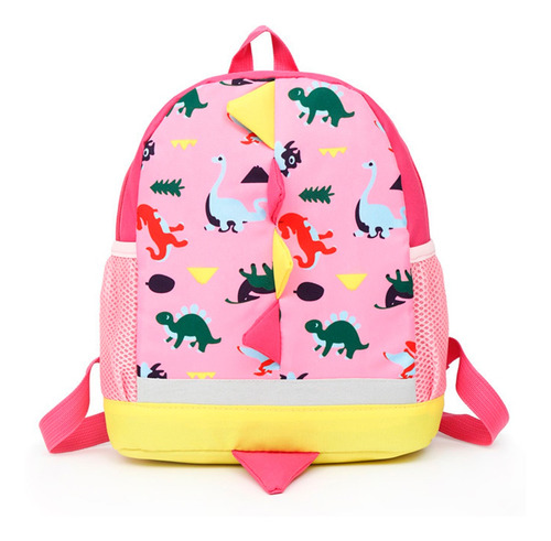 Mochila Escolar Para Niños Dinosaurios 20l Unisex