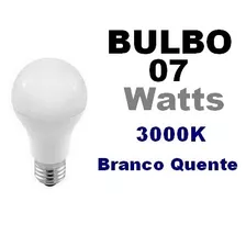 Kit C/4 Bulbo 7w - 3000k Branca Quente