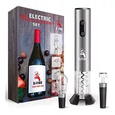 Juego De Abridor De Vino Eléctrico Recargable - Sacacorchos 