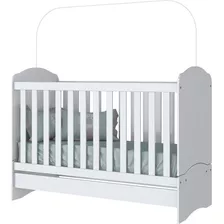 Berço Mini Cama Bala De Menta Henn Branco 3 Em 1 I02-10