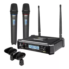 Sistema 2 Micrófonos Inalámbricos Skp Uhf-600 Pro