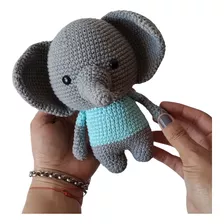 Muñeco Amigurumi Elefante Tejido Crochet