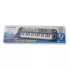 Brinquedo Teclado Eletrônico Key Bandstand Com Microfone