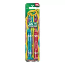 Cepillo Dental Gum Kids Crayola Metallics 5