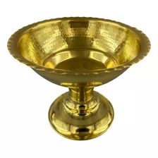 Fruteira De Mesa Alta Elegante Dourada G Cor Dourado