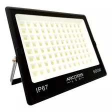 Refletor Super Led 600w Holofote Slim Bivolt Branco Frio Cor Da Carcaça Preto Cor Da Luz Branco-frio