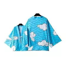 Kimono, Manto, Kimetsu No Yaiba, Cosplay, Tanjiro Azul.