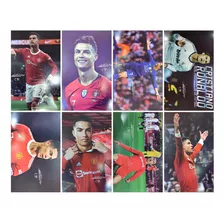 Paquete 8 Afiches Poster De Cristiano Ronaldo 28x42cm