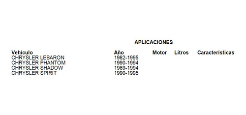 Bomba De Freno Chrysler Phantom 1990 Ruville Foto 6