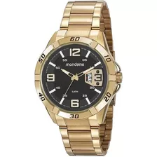 Relogio Mondaine 53834gpm Dourado Calendario Grande Pesado