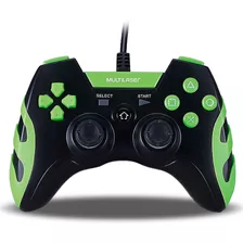 Controle Joystick Multilaser Js091 Preto E Verde