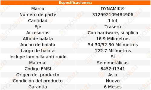 Balatas Semimetalicas Tra Mercedes-benz Glk350 V6 3.5l 10/15 Foto 3