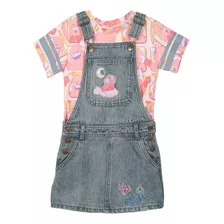 Disney Store Conjunto Vestido Turning Red Para Niña