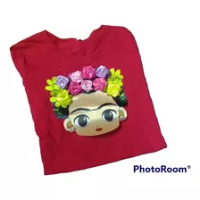 Blusa Frida Con Flores De Liston Cocidas A Mano, Mexicana