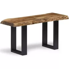 Alaterre Alpine Natural Live Edge Wood 36 In. Bench