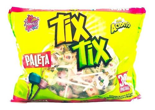 Paleta Sonric´s Tix Tix  30 Pzas