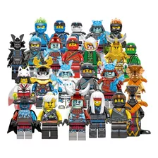 Kit 24 Bonecos Legais Ninjago Ninjas Blocos Montar Promoção