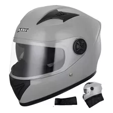 Cascos Para Moto Con Visor Protector Silenciador Adultos