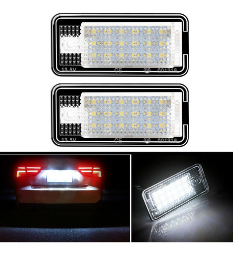 Luz Led Para Placa De Matrcula Audi A3 S3 A4 S4 A6 C6 A8 S8 Foto 2