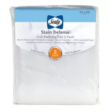 Sealy Stain Defense - Paquete De 2 Protectores De Colchon Aj