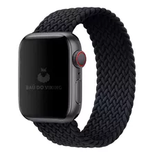 Pulseira Solo Loop Trançada Para Apple Watch 40 41mm 44 45mm