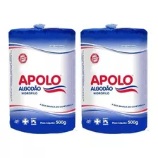 Kit Algodão Hidrófilo Apolo Rolo 500g C/ 2 Unidades