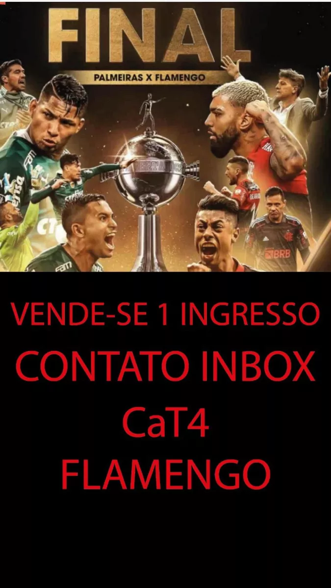 Ingresso Libertadores 2021 Flamengo X Palmeiras