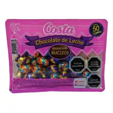 Bandeja X 50 Huevitos Macizos Chocolate Leche Costa 240g