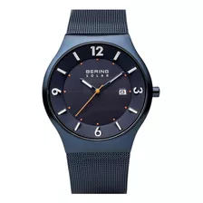 Men Analog Solar Collection Watch With Stainless Steel Strap