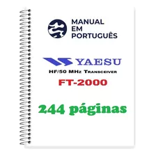 Guia (manual) Como Usar Rádio Yaesu Ft-2000 (português)