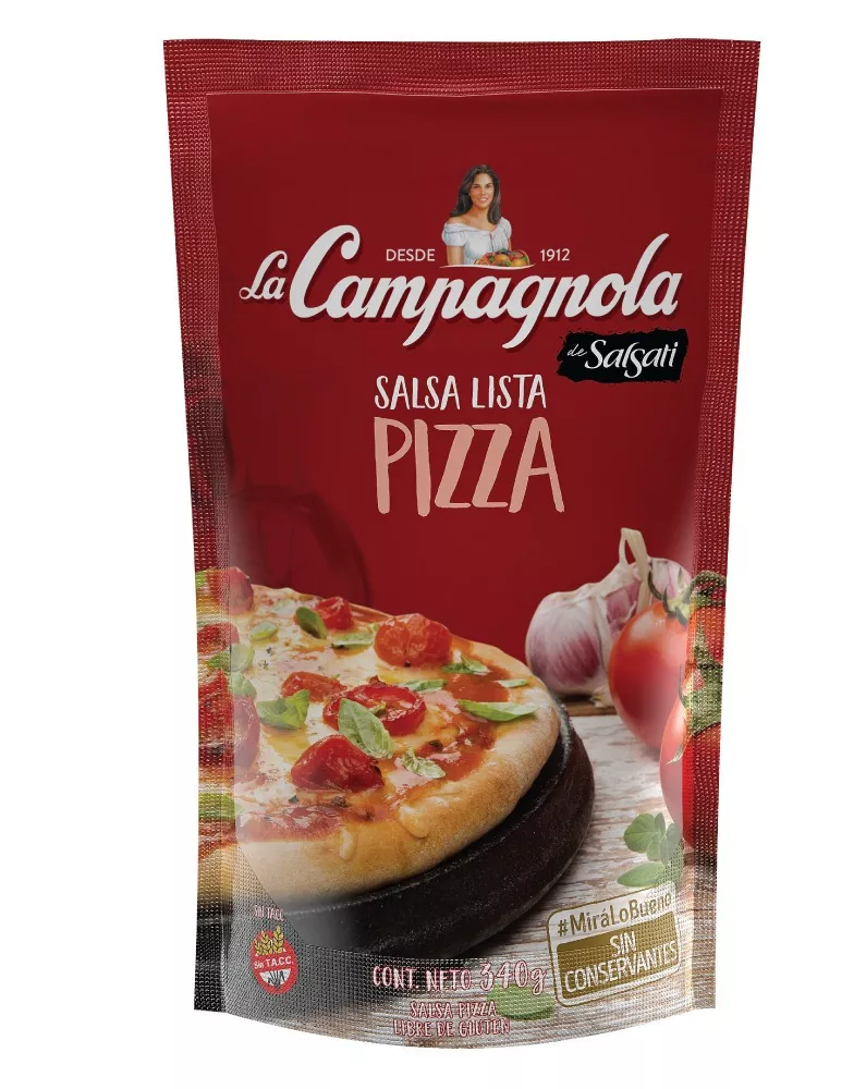 Salsa Pizza La Campagnola Sin Tacc En Doy Pack 340 g