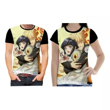 Kit Camiseta Camisa Namorados Casal Naruto Hinata Anime 05