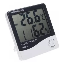 Termohigrómetro Lcd Digital Temperatura Humedad Sensor Reloj