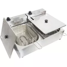 Fritadeira Elétrica Industrial Cuba Aço Inox 12 Litros 220v