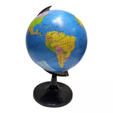 Globo Terráqueo Giratorio Con Base Mapa Mundi Mediano Tierra