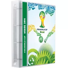 Pasta Fichário Álbum Figurinhas Copa Brasil 2014 10 Folhas