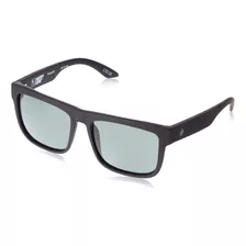 Spy Discord - Gafas De Sol Cuadradas, Suave Mate Negro/gris.