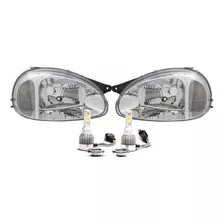 Juego Optica Chevrolet Corsa 2007 2008 2009 2010 + Cree Led