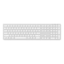 Teclado Bluetooth Satechi Metallic Series St-ambk Qwerty Inglês Us Cor Prata