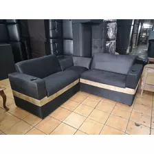 Juego De Sala Esquinero; Sillones Y Sofás Mi Mueble 135,000